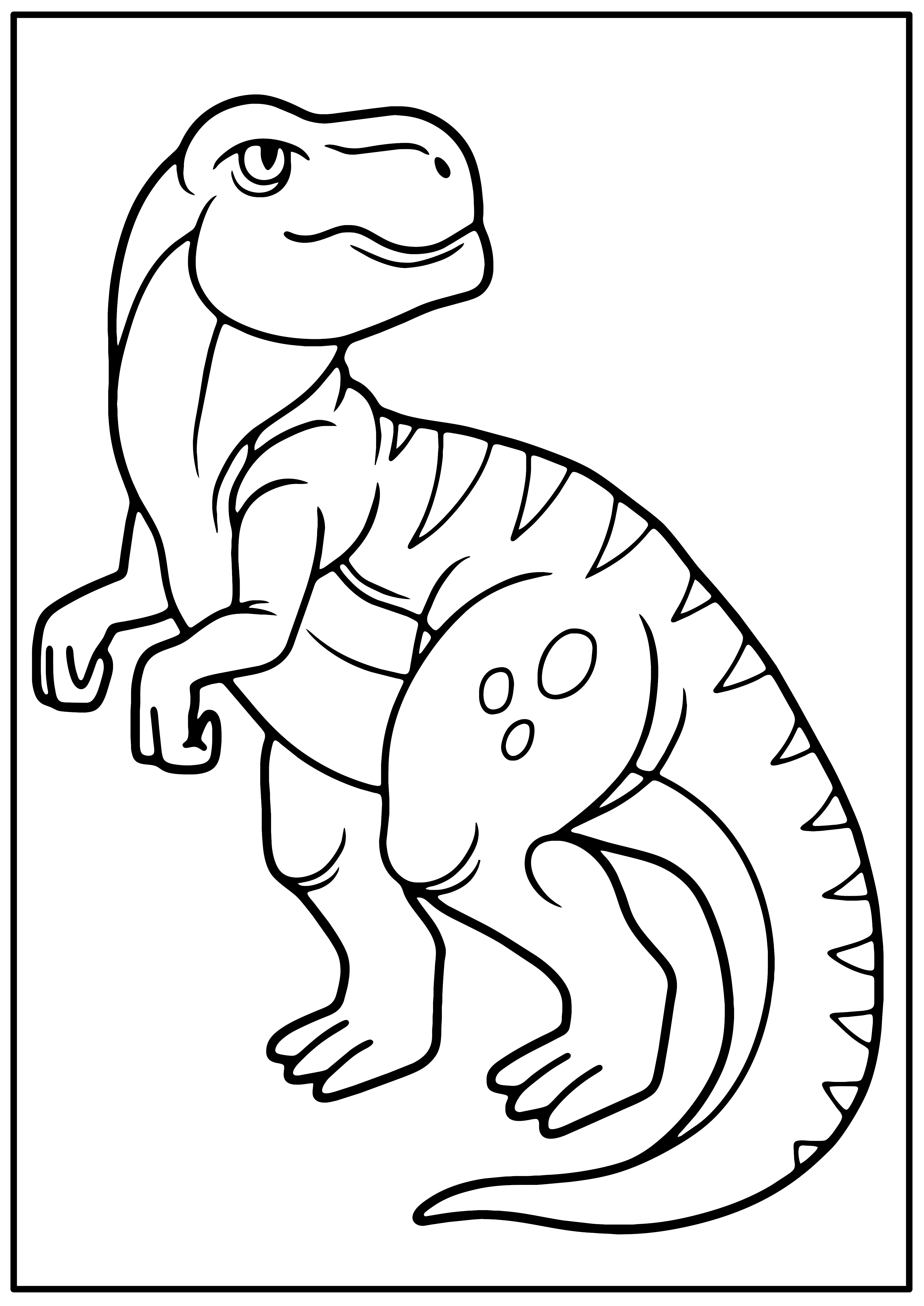 A4 Malvorlage Malvorlagen Ausmalen top10baas Farbe fur Kinder HQ Hochwertig Dino Dinosaurier Trex T-Rex 8